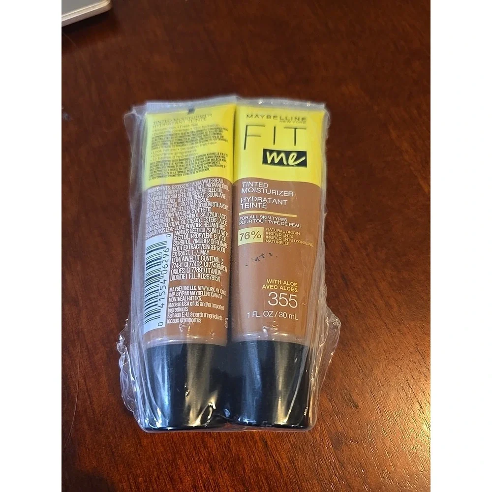 Maybelline Fit Me Tinted Moisturizer 1 Fl Oz Natural Coverage‎ 355 Lot Of 2